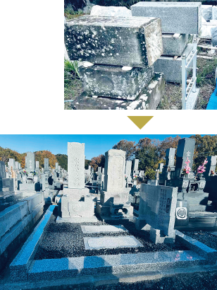 長野の石屋さんと協力してお墓を移転