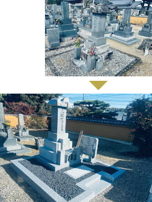 珍しい貴重なお墓をクリーニング